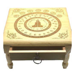 Pendulum Chakras Altar Table 12x12"