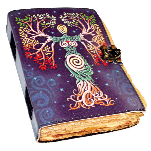 Goddess Journal with Aged Style Paper, Leather Latch