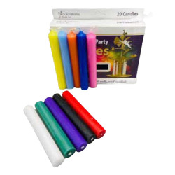 Assorted 1/2" Chime Candle 20 Pack