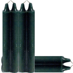 6" Green Household Candles