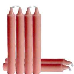 6" Pink Household Taper Candle