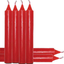 6" Red Household Candles