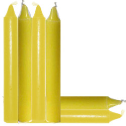 6" Yellow Household Candle