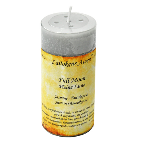 Lailokens Awen 4" Scented Full Moon Candle
