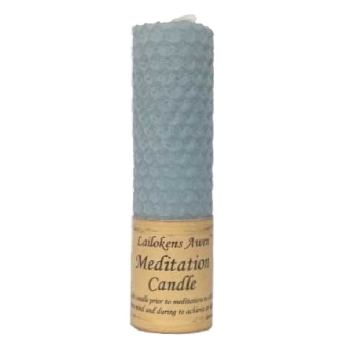 Lailokens Awen Meditation 4 1/4" Beeswax Candle