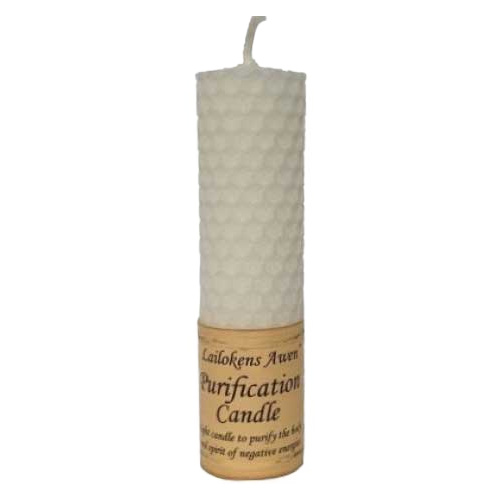 Lailokens Awen Purification 4 1/4" Beeswax Candle
