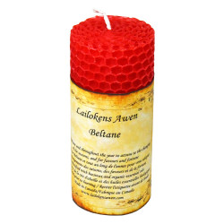 Lailokens Awen Beltane Sabbat 4" Beeswax Candle