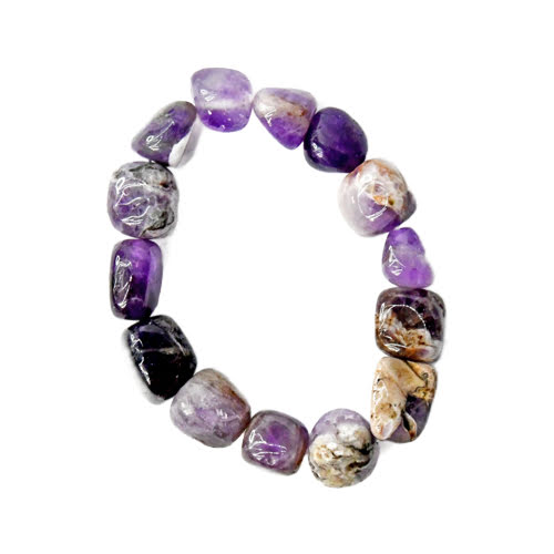Amethyst, Chevron Nugget bracelet