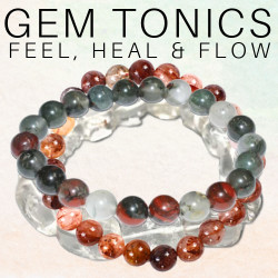 Gem Tonics Heal, Feel & Flow Layered Bracelet Trio