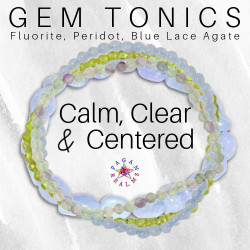 Gem Tonics  Calm, Clear & Centered 4 Bracelet Ensemble