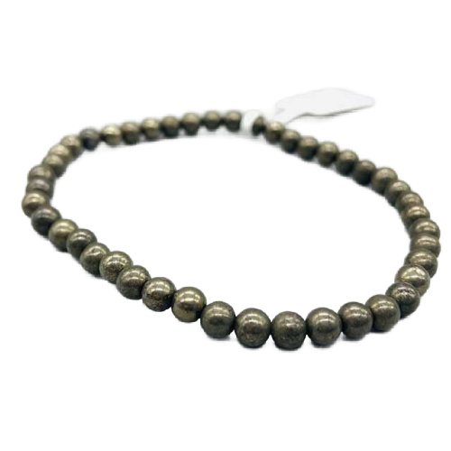 Pyrite 4mm Bracelet
