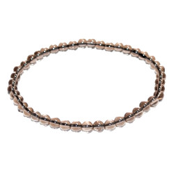 Smoky Quartz 4mm Bracelet