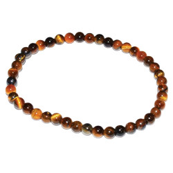 Tiger Eye, Yellow 4mm Bracelet