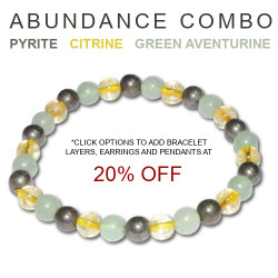Green Aventurine, Citrine & Pyrite 6mm Bracelet