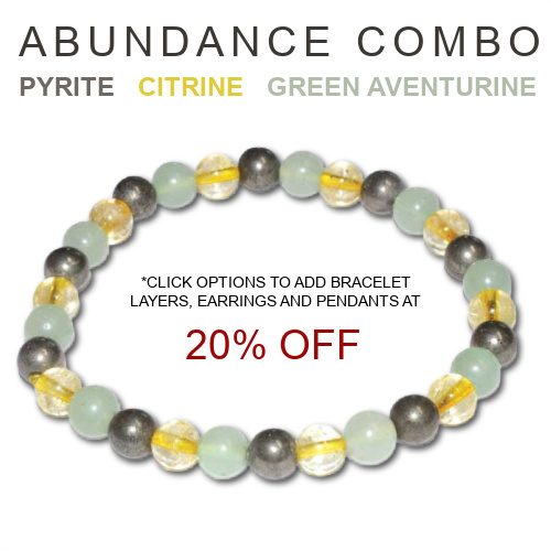 Green Aventurine, Citrine & Pyrite 6mm Bracelet