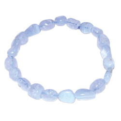 Blue Lace Agate Nugget Bracelet