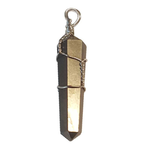 Pyrite Wire Wrapped Point Pendant