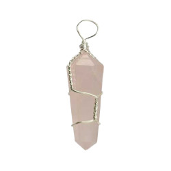 Rose Quartz Wire Wrapped Point