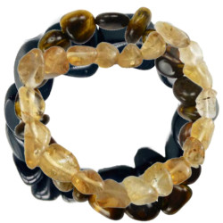 Gem Tonics Protection, Clarity, Manifesting Nugget Bracelet Trio