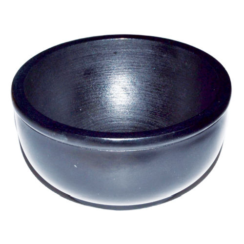 Black Stone Scrying Bowl / Smudge Pot 4"
