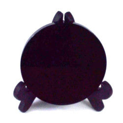 Black Obsidian Scrying Mirrors 2" - 8" w/ Stand