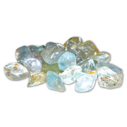 1 lb Blue Topaz Tumbled Stones