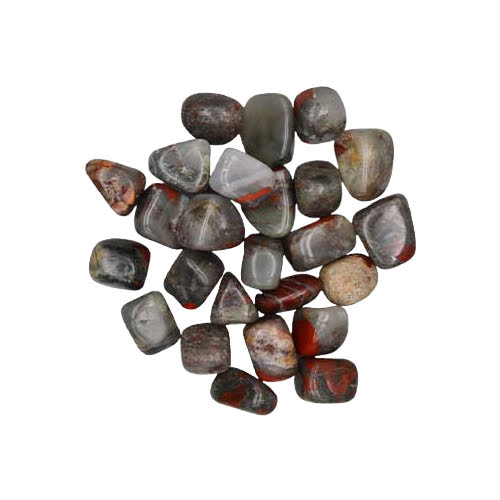 1 lb Bloodstone, African tumbled stones