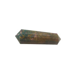 Double Terminated Bloodstone Point 2" 16 faceted
