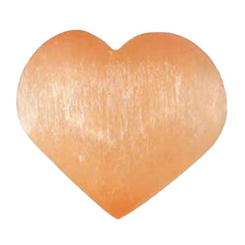 2 3/4" Orange Selenite Heart