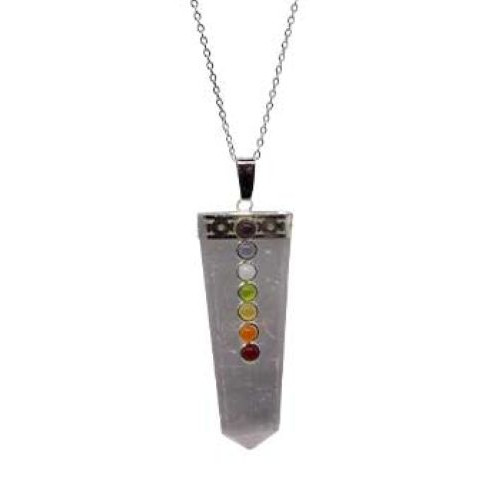 Selenite Chakra Necklace