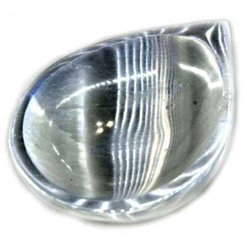 Selenite Drop Bowl 4"